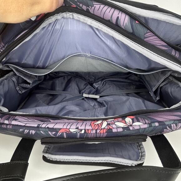 VANKEAN Rolling Laptop Bag Wheeled Briefcase Floral Travel Carry On Tote - Picture 8 of 12